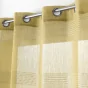 Voilage a oeillets 140 x 240 cm voile sable ajoure ajourela Jaune