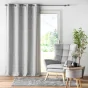 Rideau a oeillets 140 x 260 cm jacquard Gallena Gris