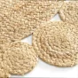 tapis rond déco (0) 90 cm jute ajouré Cordou
