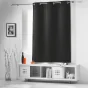 Lot de 2 Rideaux 140 x 180 cm occultant uni occult Charbon