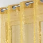 Panneau a oeillets 140 x 280 cm voile sable imprime metallise belflor Jaune/or