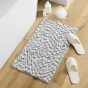 Tapis de bain 45 x 75 cm microfibre tricolore friza Blanc/anthracite
