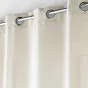 Voilage a oeillets 140 x 240 cm effet lainage Loulaine Beige