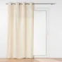 Rideau tamisant a oeillets 140 x 240 cm coton/polyester + haut tufté Athena Naturel
