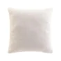 Coussin dehoussable compresse 45 x 45 cm polyester/lin uni pauline Sans