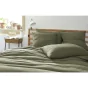 Taie d'oreiller gaze de coton tissée  60 x 60 cm Gaia Match Romarin
