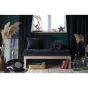 Rideau ajustable + 8 anneaux pince  140 x 270 cm velours de coton césar minuit Bleu foncé
