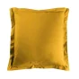 Taie d'oreiller 63 x 63 cm uni 57 fils lina  +point bourdon Curry