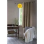 Lot de 2 Rideaux luxe occultant + isolant phonique polaire L140 x H180 cm Inuit Beige
