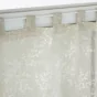 Paire droite passants 2 x 60 x 120 cm voile tisse applique karla Taupe
