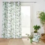 Lot de 2 rideaux à œillets 140 x 260 cm en polyester imprimé - Modèle Éléonore
