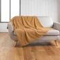Plaid chaud 125 x 150 cm bouclette unie Wooly Camel