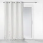 Rideau occutlant 135 x 240 cm métallisé Elise Blanc/Or
