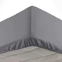 Drap housse 140 x 190 cm bonnet 30 cm Mmicrofibre Oscar Anthracite
