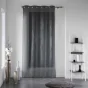 Panneau a oeillets 140 x 240 cm voile sable applique filiane Anthracite