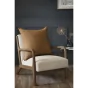 Coussin Déhoussable 60 x 60 cm - 100% coton Sixtine Camel
