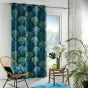 Lot de 2 rideaux 140x260 cm à oeillets Vegetal bleu