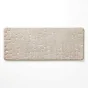Tapis de bain 50 x 120 cm microfibre unie relief ricochet Taupe