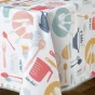 Nappe rectangle 150 x 240 cm polyester imprime kitchen Multico