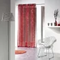 Panneau a oeillets 140 x 240 cm voile imprime argent bully Rouge