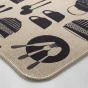 Tapis rectangle 45 x 75 cm tisse imprime kitchen Sans