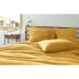 Taie d'oreiller gaze de coton tissée  50 x 70 cm Gaia Match Jaune