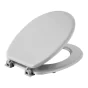 Abatt. wc charnieres plastique 18 pouces mdf uni vitamine sdb Blanc