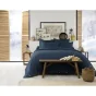 Housse de couette chaude en flanelle 260 x 240 cm Candice Bleu foncé