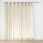 Voilage à œillets grande largeur 300 x 240 cm voile tissé Carlin