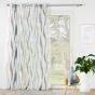 Panneau a oeillets 140 x 280 cm voile sable imprime lisana Sans