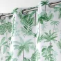 Lot de 2 Rideaux a oeillets 140 x 260 cm polyester imprimé Amazonia Vert