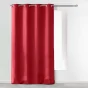Rideau uni a oeillets 140 x 260 cm microfibre Absolu Rouge