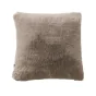  Coussin Déhoussable 45 x 45 cm en Fausse Fourrure – Loutre Sven