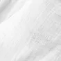 Nappe ronde (0) 180 cm gaze de coton unie Gaïa Blanc