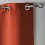 Lot de 2 rideaux occultant a oeillets 135 x 240 cm uni Terracotta