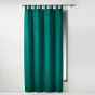 Lot de 2 Rideaux à passants 140 x 260 cm Polyester Essentiel Emeraude
