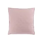 Housse de coussin 40 x 40 cm microfibre bicolore Mellow chic Rose/blanc