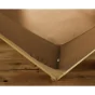 Drap housse coton luxe 180 x 200 cm Ambre Camel