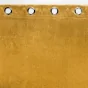 Lot de 2 rideaux 100% occultant 135 x 240 cm velours frappé Anthéa Jaune ocre
