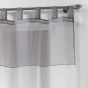 Panneau a passants 140 x 240 cm voile bicolore duo Blanc/Gris