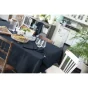 Nappe rectangle 150 x 250 cm Gaze de coton Bleu marine