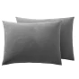 Pack Housse de couette 240 x 220 cm Gaze de coton + drap housse 140x190 Ardoise