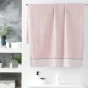 Drap de bain 90 x 150 cm éponge unie jacquard Belina Rose