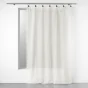 Voilage a anneaux 140 x 240 cm voile tissé Linka Blanc