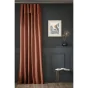 Rideau Ajustable Sixtine Terracotta - 140 x 270 cm - Coton Flammé 8 Anneaux Pince