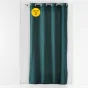 Lot de 2 rideaux à oeillets 140 x 240 cm Coton lavé Linette Pétrole
