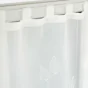 Paire droite passants 2 x 60 x 120 cm voile sable brode berry Blanc
