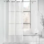 Panneau a oeillets 140 x 240 cm voile sable brode metallise felicia Blanc