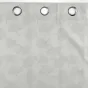 Lot de 2 Rideaux a oeillets 140 x 260 cm 100% occultant/jacquard Lunella Gris