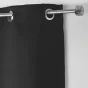 Lot de 2 Rideaux 140 x 180 cm occultant uni occult Charbon